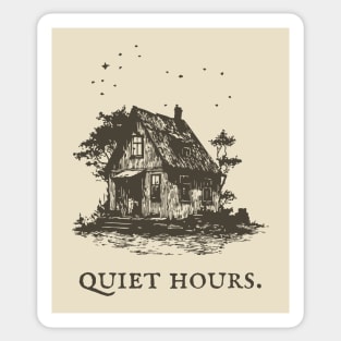 Cozy Cottage Illustration for the Quiet Hours Sticker
